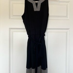 White House Black Market Black and White Mini Dress